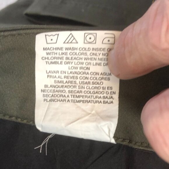 NWT Lee Womens Pants Size 8 Relaxed Fit Straight Leg Wrinkle-Free Mid Rise Green - Picture 6 of 8